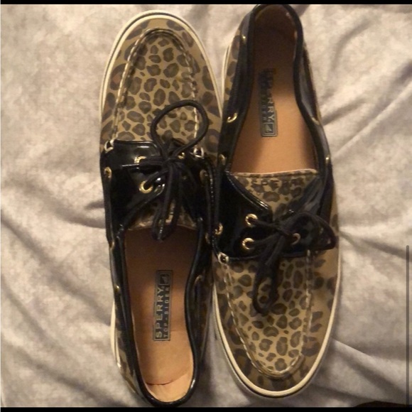 Cheetah print Sperry Top-Sider Boat shoe - Picture 3 of 6